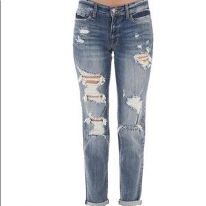 Judy Blue Destroyed Boyfriend Jeans 18W